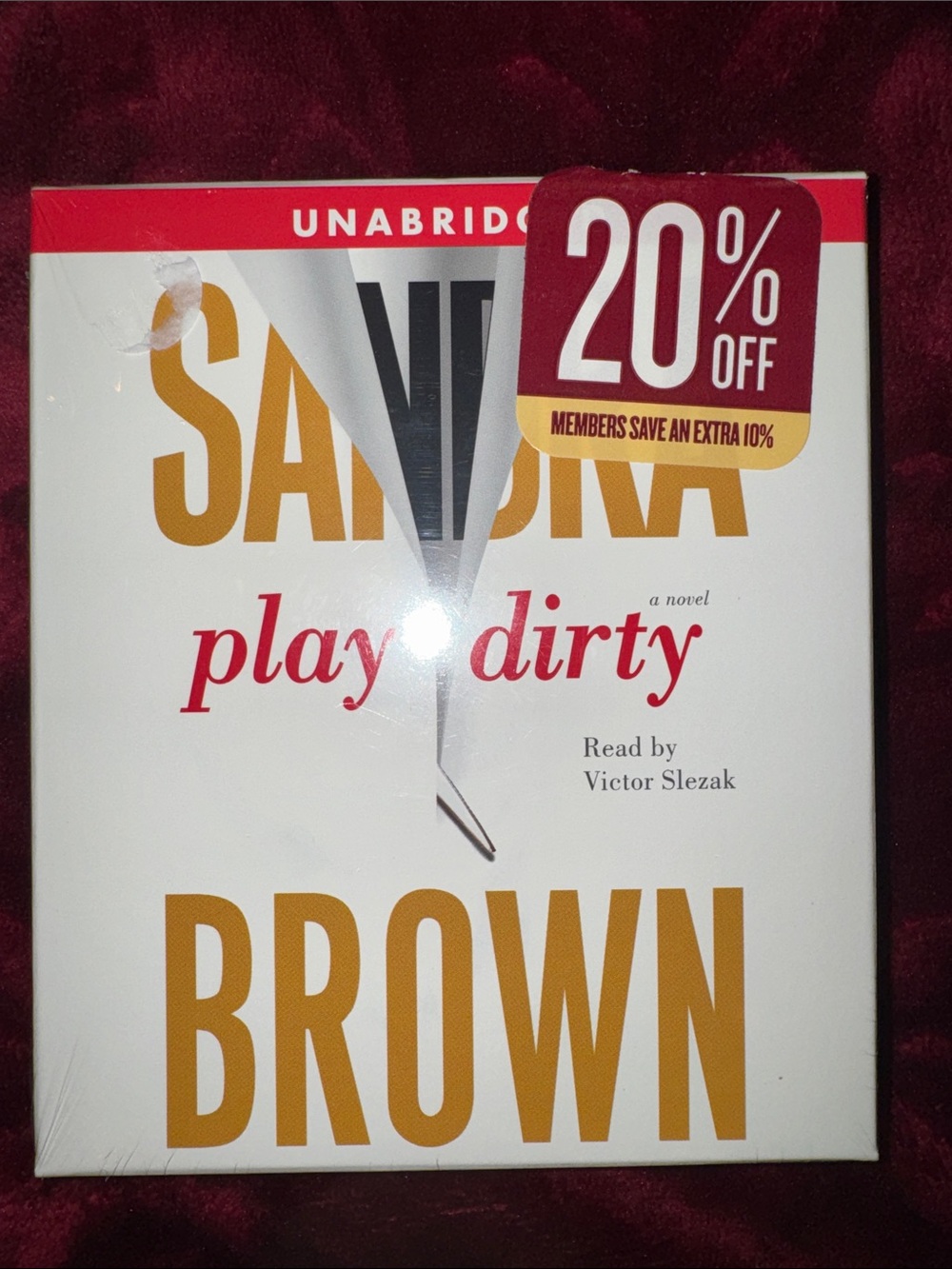 Sandra Brown Play Dirty Audiobook - NEW